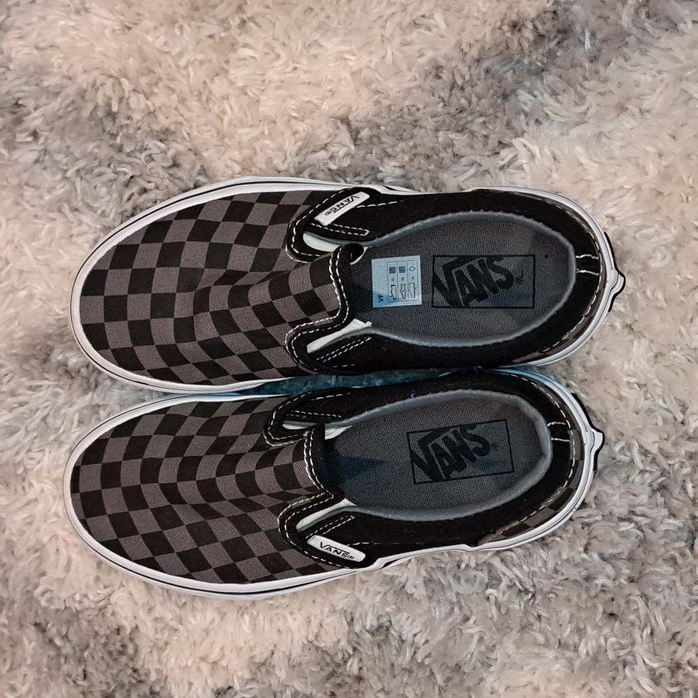 Black & Grey Checkered Vans